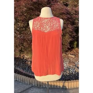 Rag & Bone Top Womens Size Medium Coral 100% Silk Abigayle Blouse Size M  NWT